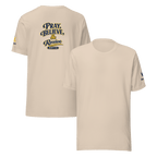 Pray, Believe & Receive | Mark 11:24 – KJV Faith Unisex T-Shirt - KJV Word & Light Threads