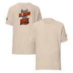 I Can Do All Things Through Christ Which Strengtheneth Me – Philippians 4:13 KJV Christian Unisex T-Shirt | White & Orange - KJV Word & Light Threads