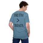 Truth > Trends Black | Isaiah 40:8 – KJV Faith Unisex T-Shirt - KJV Word & Light Threads
