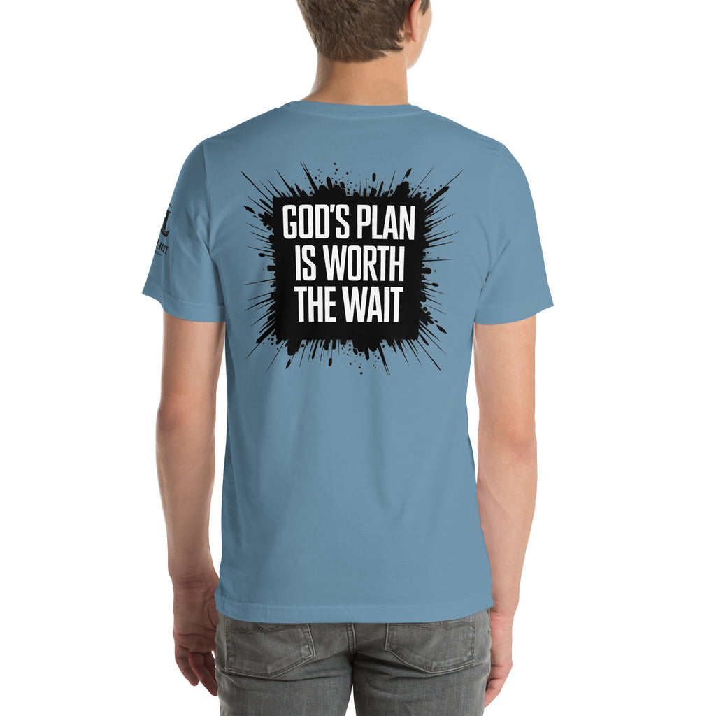 God's Plan is Worth the Wait | Jeremiah 29:11 – KJV Faith Unisex T-Shirt - KJV Word & Light Threads