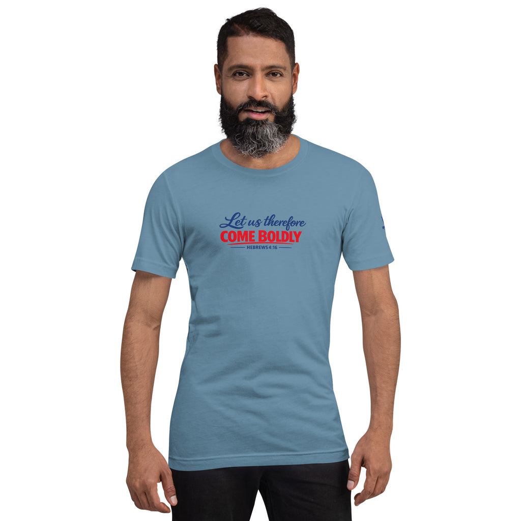 Let Us Therefore Come Boldly unto the Throne of Grace FB | Hebrews 4:16 – KJV Faith Unisex T-Shirt - KJV Word & Light Threads