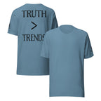 Truth > Trends Black | Isaiah 40:8 – KJV Faith Unisex T-Shirt - KJV Word & Light Threads