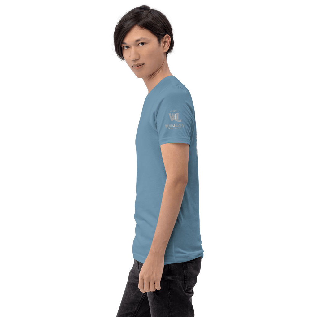 Clothed in His Word | Revelation 19:13 – KJV Faith Unisex T-Shirt - KJV Word & Light Threads