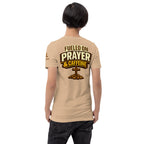Fueled on Prayer and Caffeine | 1 Thessalonians 5:17 – KJV Faith Unisex T-Shirt - KJV Word & Light Threads
