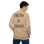 Truth > Trends Black | Isaiah 40:8 – KJV Faith Unisex T-Shirt - KJV Word & Light Threads
