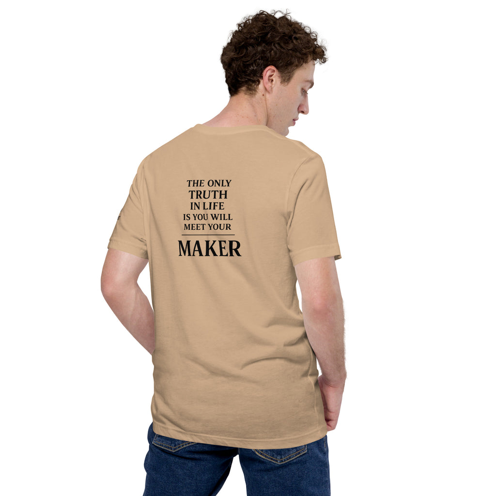 You Will Meet Your Maker | Amos 4:12 – KJV Faith Unisex T-Shirt - KJV Word & Light Threads