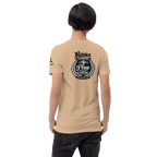 Rejoice Evermore – Pray Without Ceasing Black & White | 1 Thessalonians 5:16-17 – KJV Faith Unisex T-Shirt - KJV Word & Light Threads