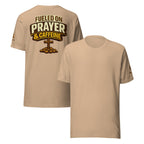 Fueled on Prayer and Caffeine | 1 Thessalonians 5:17 – KJV Faith Unisex T-Shirt - KJV Word & Light Threads