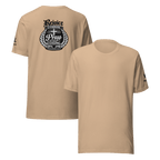Rejoice Evermore – Pray Without Ceasing Black & White | 1 Thessalonians 5:16-17 – KJV Faith Unisex T-Shirt - KJV Word & Light Threads