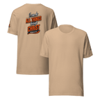 I Can Do All Things Through Christ Which Strengtheneth Me – Philippians 4:13 KJV Christian Unisex T-Shirt | White & Orange - KJV Word & Light Threads