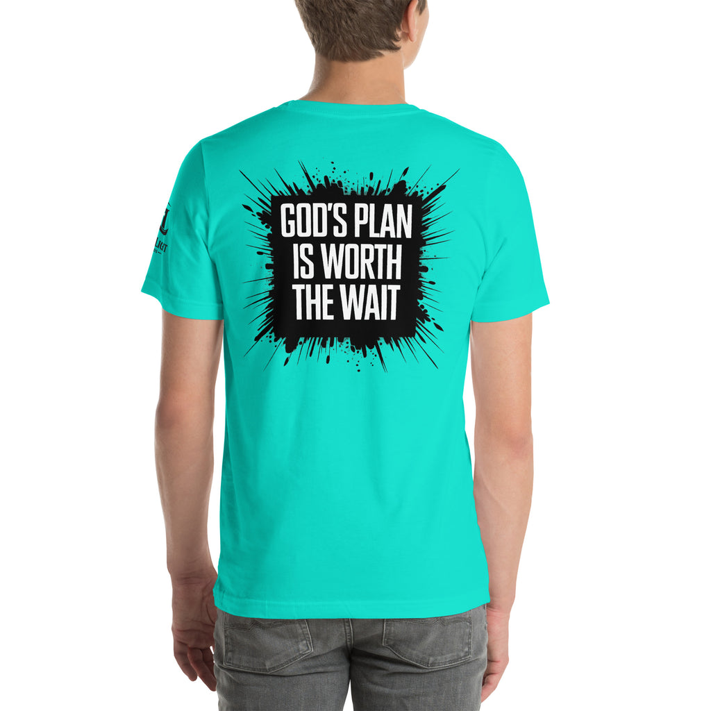 God's Plan is Worth the Wait | Jeremiah 29:11 – KJV Faith Unisex T-Shirt - KJV Word & Light Threads