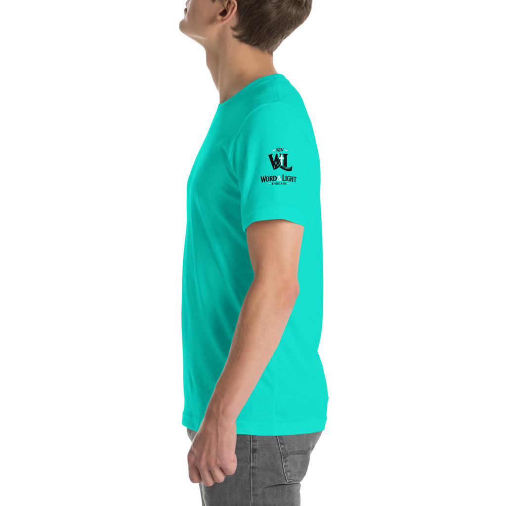 Church Is in Session Football Bright | 1 Corinthians 9:25 – KJV Faith Unisex T-Shirt - KJV Word & Light Threads