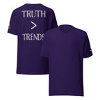 Truth > Trends White | Isaiah 40:8 – KJV Faith Unisex T-Shirt - KJV Word & Light Threads