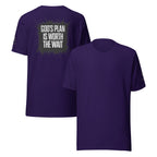 God's Plan is Worth the Wait | Jeremiah 29:11 – KJV Faith Unisex T-Shirt - KJV Word & Light Threads