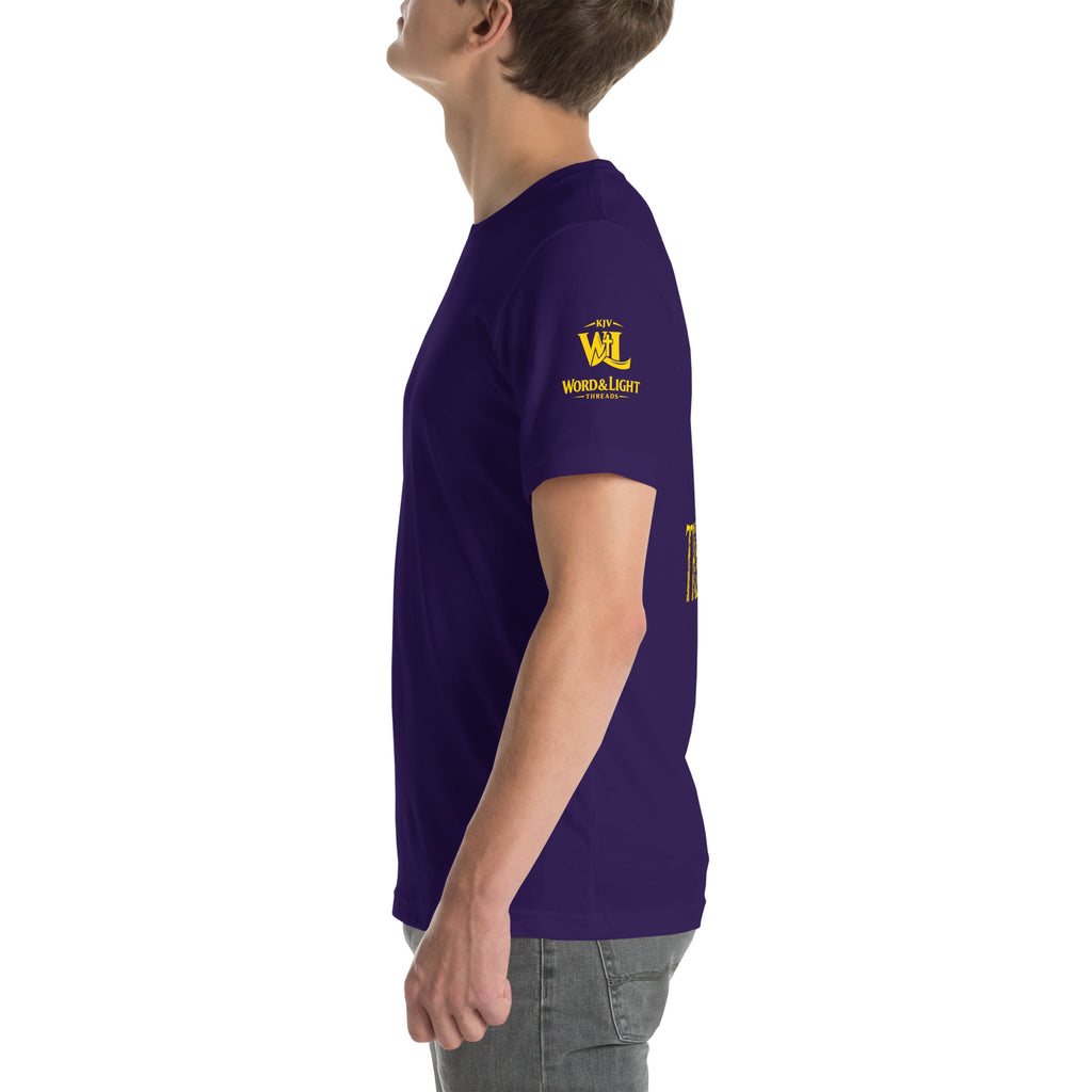 Truth > Trends Gold | Isaiah 40:8 – KJV Faith Unisex T-Shirt - KJV Word & Light Threads