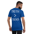 Truth > Trends White | Isaiah 40:8 – KJV Faith Unisex T-Shirt - KJV Word & Light Threads