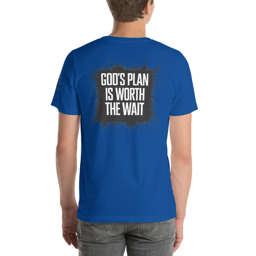 God's Plan is Worth the Wait | Jeremiah 29:11 – KJV Faith Unisex T-Shirt - KJV Word & Light Threads