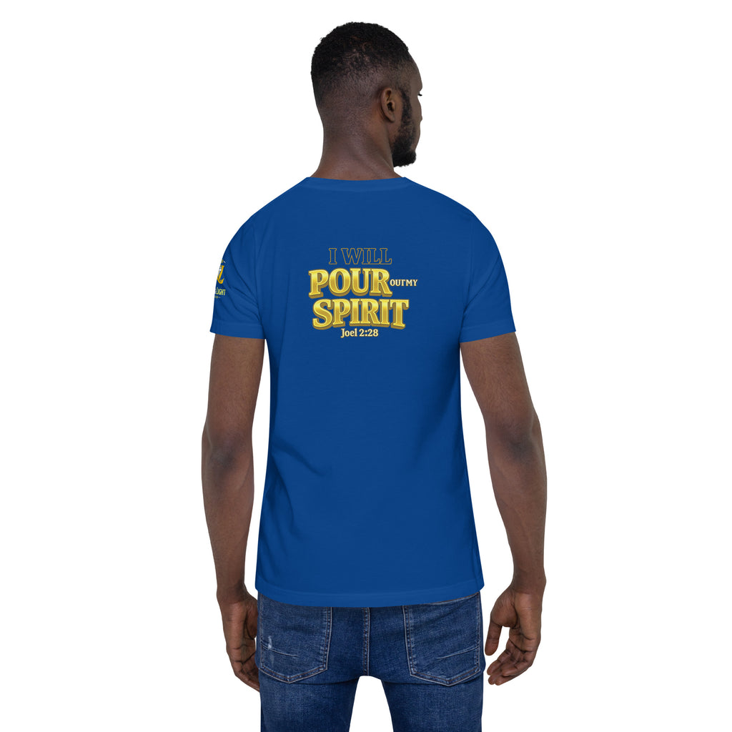 I Will Pour Out My Spirit | Joel 2:28 – KJV Faith Unisex T-Shirt - KJV Word & Light Threads