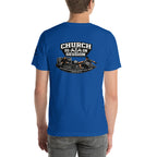 Church Is in Session Soccer Bright | 1 Corinthians 9:25 – KJV Faith Unisex T-Shirt - KJV Word & Light Threads