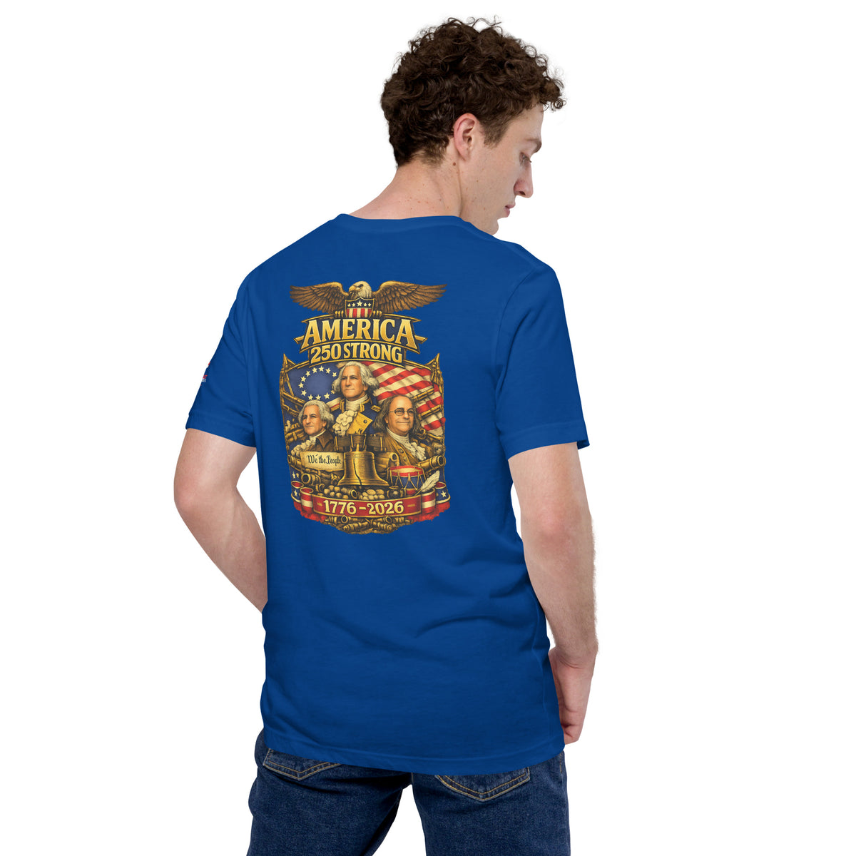 America 250 Strong | 1776-2026 KJV Tee - KJV Word & Light Threads