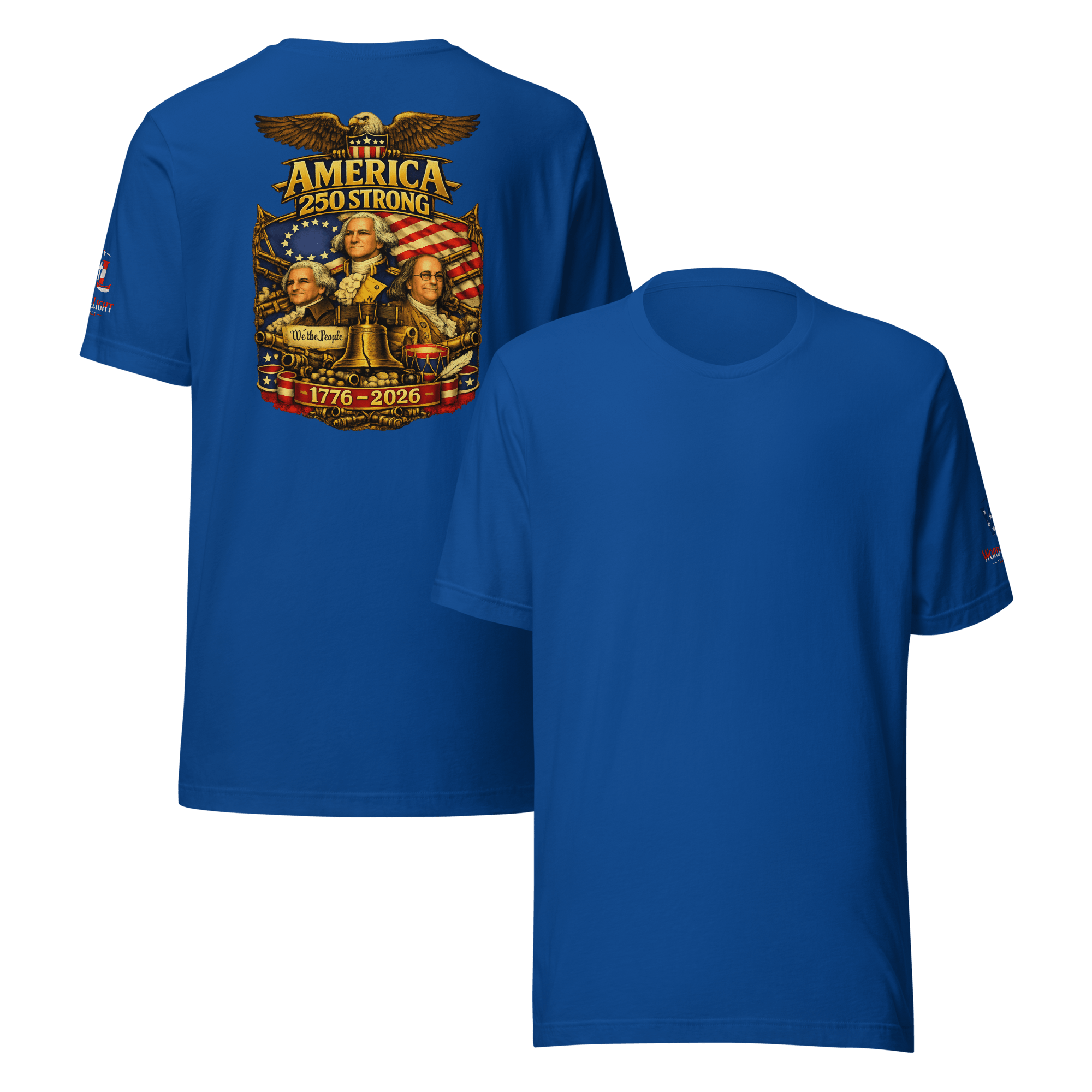 America 250 Strong | 1776–2026 – KJV Faith Unisex T-Shirt - KJV Word & Light Threads