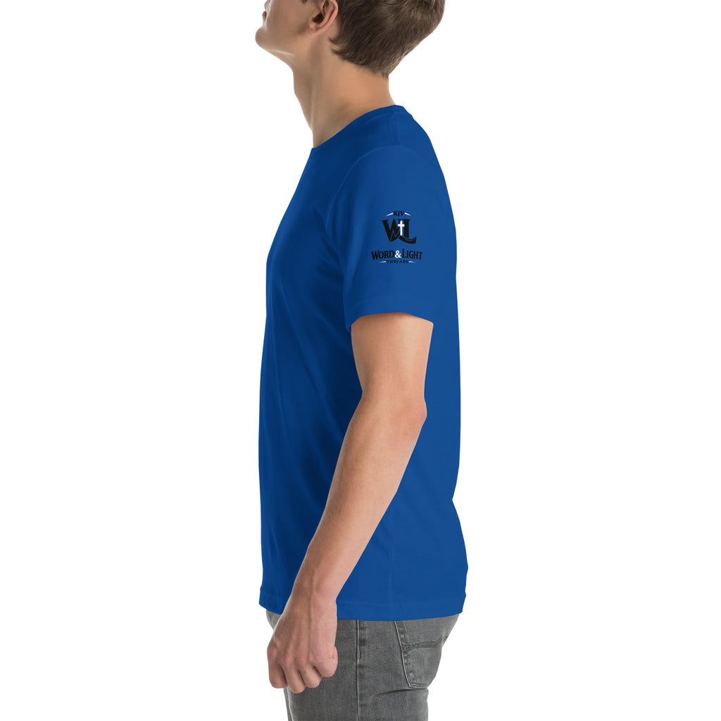 Church Is in Session Soccer Bright | 1 Corinthians 9:25 – KJV Faith Unisex T-Shirt - KJV Word & Light Threads