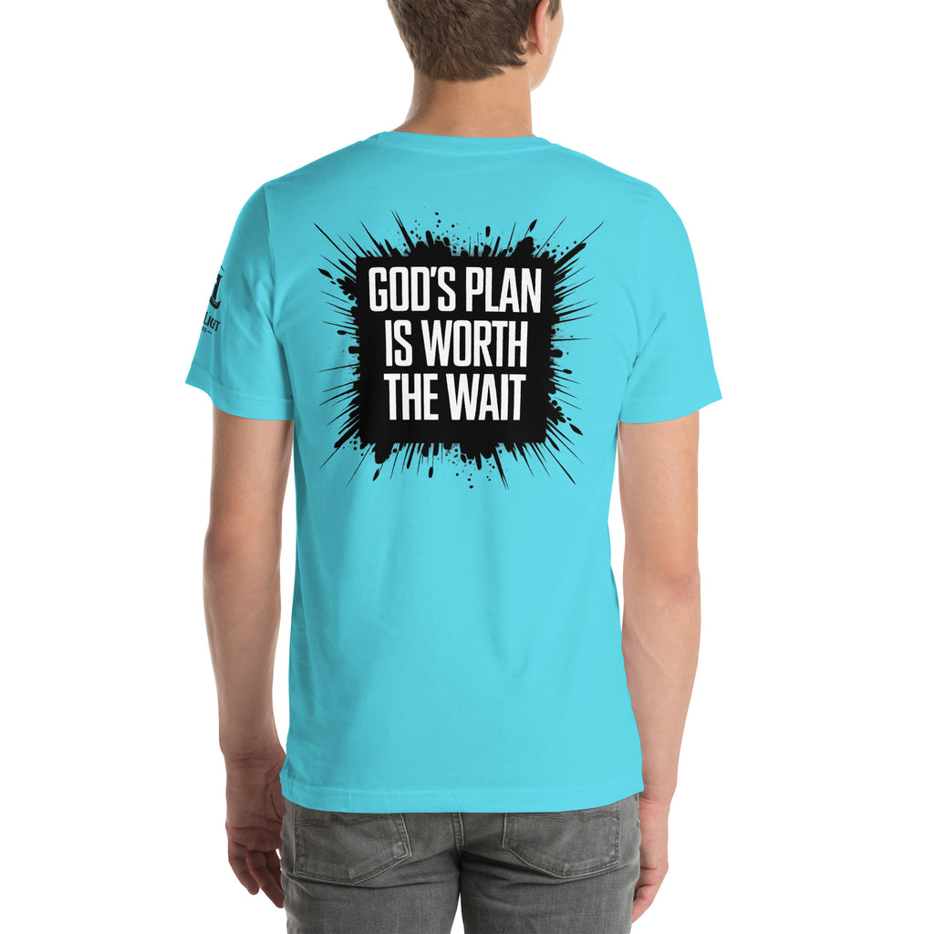 God's Plan is Worth the Wait | Jeremiah 29:11 – KJV Faith Unisex T-Shirt - KJV Word & Light Threads