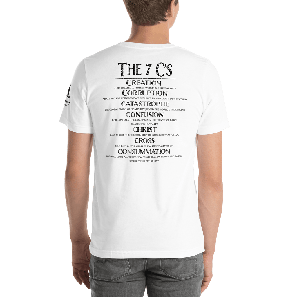 The 7 C's of Biblical History | Genesis 1:1 – KJV Faith Unisex T-Shirt - KJV Word & Light Threads