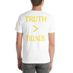 Truth > Trends Gold | Isaiah 40:8 – KJV Faith Unisex T-Shirt - KJV Word & Light Threads