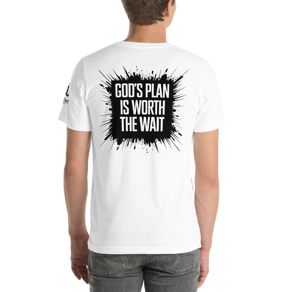 God's Plan is Worth the Wait | Jeremiah 29:11 – KJV Faith Unisex T-Shirt - KJV Word & Light Threads