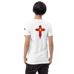 Ask, Seek, Knock Cross | Matthew 7:7 – KJV Faith Unisex T-Shirt - KJV Word & Light Threads