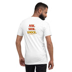 Ask, Seek, Knock | Matthew 7:7 – KJV Faith Unisex T-Shirt - KJV Word & Light Threads