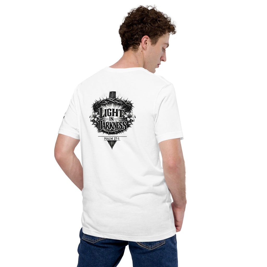 Light in Darkness | John 8:12 – KJV Faith Unisex T-Shirt - KJV Word & Light Threads