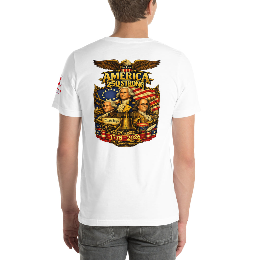America 250 Strong | 1776-2026 KJV Tee - KJV Word & Light Threads