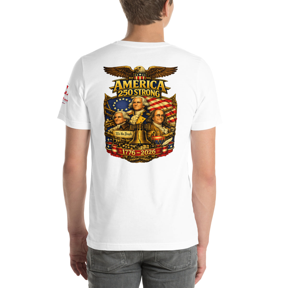 America 250 Strong | 1776-2026 KJV Tee - KJV Word & Light Threads