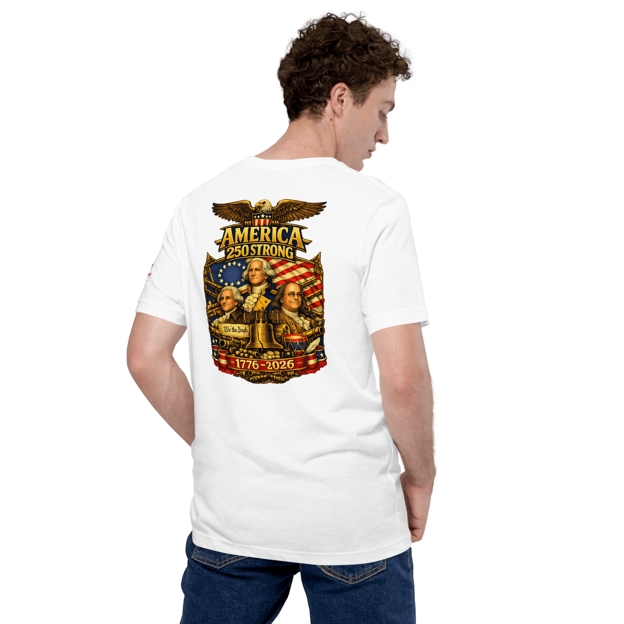 America 250 Strong | 1776–2026 – KJV Faith Unisex T-Shirt - KJV Word & Light Threads