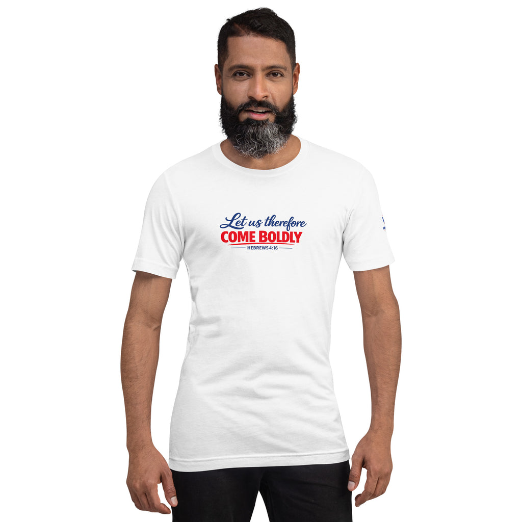 Let Us Therefore Come Boldly unto the Throne of Grace FB | Hebrews 4:16 – KJV Faith Unisex T-Shirt - KJV Word & Light Threads
