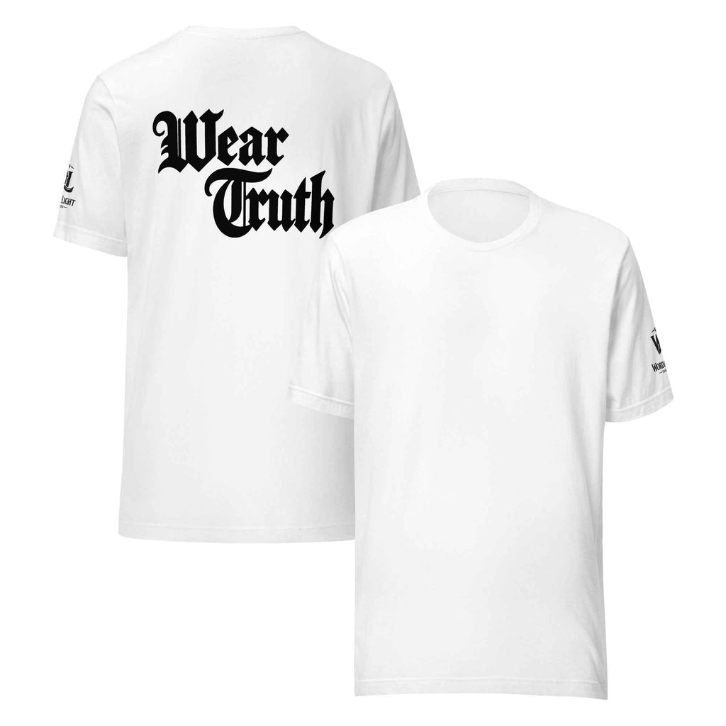 Wear Truth Black KJV T-Shirt | Empower Your Journey with Philippians 4:13 - KJV Word & Light Threads