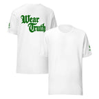 Wear Truth Dark Green | Philippians 4:13 – KJV Faith Unisex T-Shirt - KJV Word & Light Threads