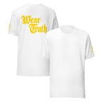 Wear Truth Gold | Philippians 4:13 – KJV Faith Unisex T-Shirt - KJV Word & Light Threads