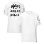 Do Not Judge KJV T-Shirt | Luke 6:37 | KJV Faith - KJV Word & Light Threads
