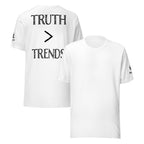 Truth > Trends Black | Isaiah 40:8 – KJV Faith Unisex T-Shirt - KJV Word & Light Threads