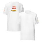 Ask, Seek, Knock | Matthew 7:7 – KJV Faith Unisex T-Shirt - KJV Word & Light Threads
