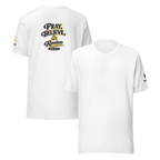Pray, Believe & Receive | Mark 11:24 – KJV Faith Unisex T-Shirt - KJV Word & Light Threads