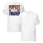 Not Perfect Just Forgiven II | Ephesians 1:7 – KJV Faith Unisex T-Shirt - KJV Word & Light Threads