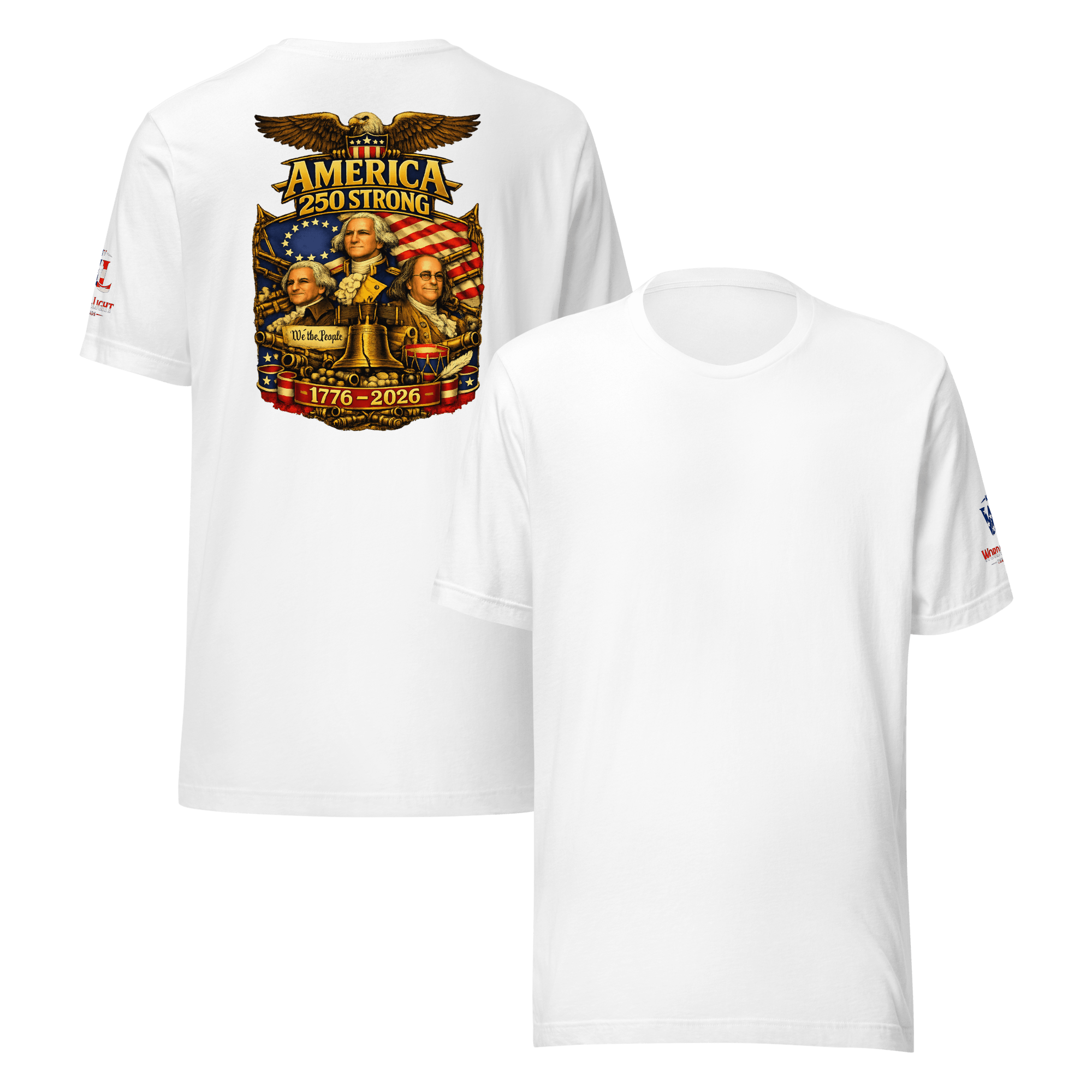 America 250 Strong | 1776–2026 – KJV Faith Unisex T-Shirt - KJV Word & Light Threads