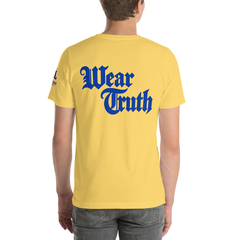 Wear Truth Royal Blue Graphic Scripture Tee | KJV Word & Light Threads