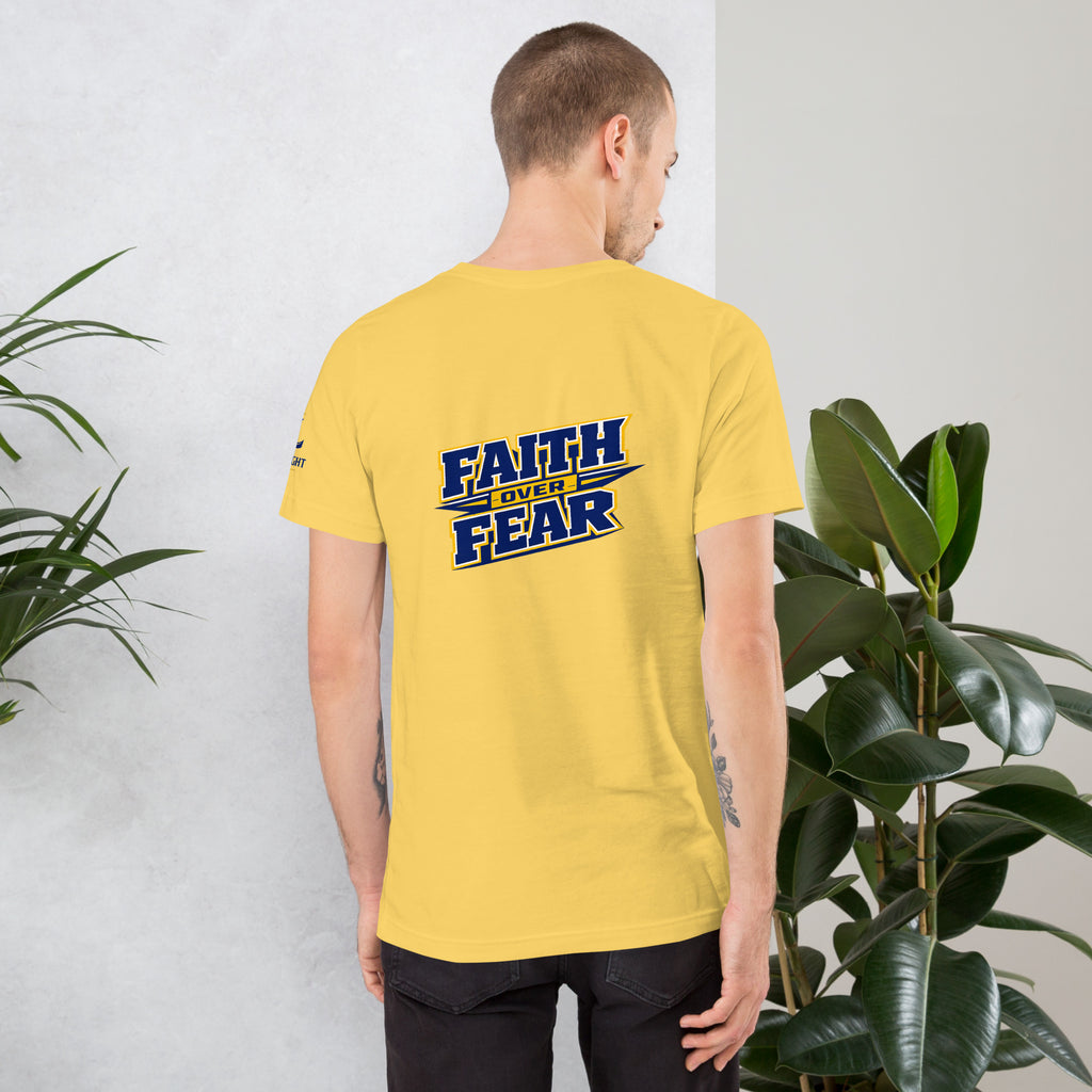 Faith Over Fear T-Shirt | Empower Yourself with 2 Timothy 1:7 - KJV Word & Light Threads