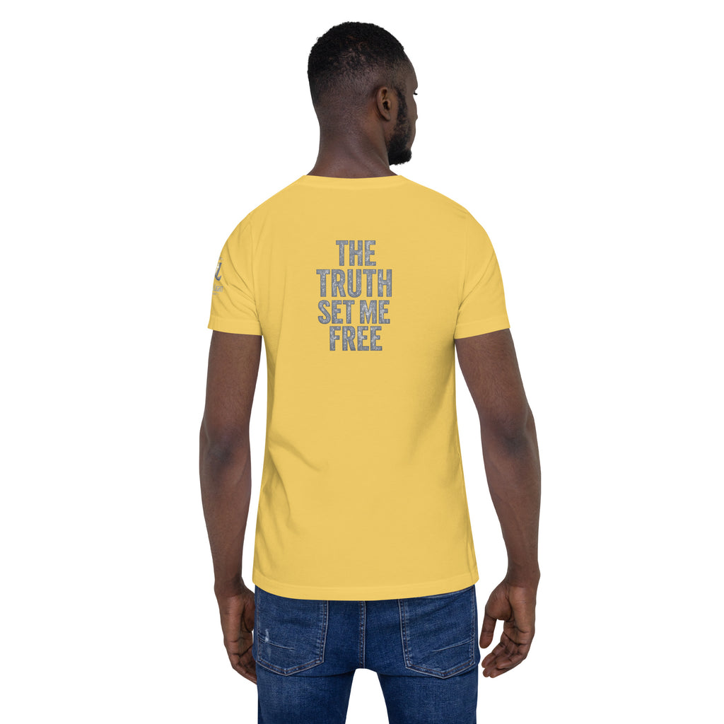 The Truth Set Me Free Silver | John 8:32 – KJV Faith Unisex T-Shirt - KJV Word & Light Threads