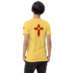 Ask, Seek, Knock Cross | Matthew 7:7 – KJV Faith Unisex T-Shirt - KJV Word & Light Threads